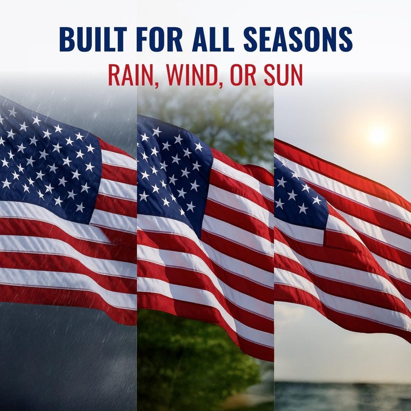 COMFY LIME LIMEFLAG American Flags for Outside 3x5 ft – Heavy Duty USA Flag, Weather Resistance, UV Treated for 50% More Fade Resistance - Image 4